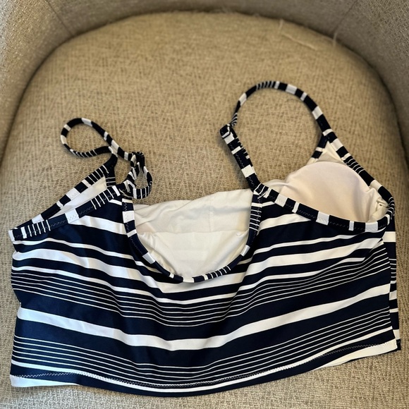 Navy/White Stripe Tankini Top - Picture 5 of 5